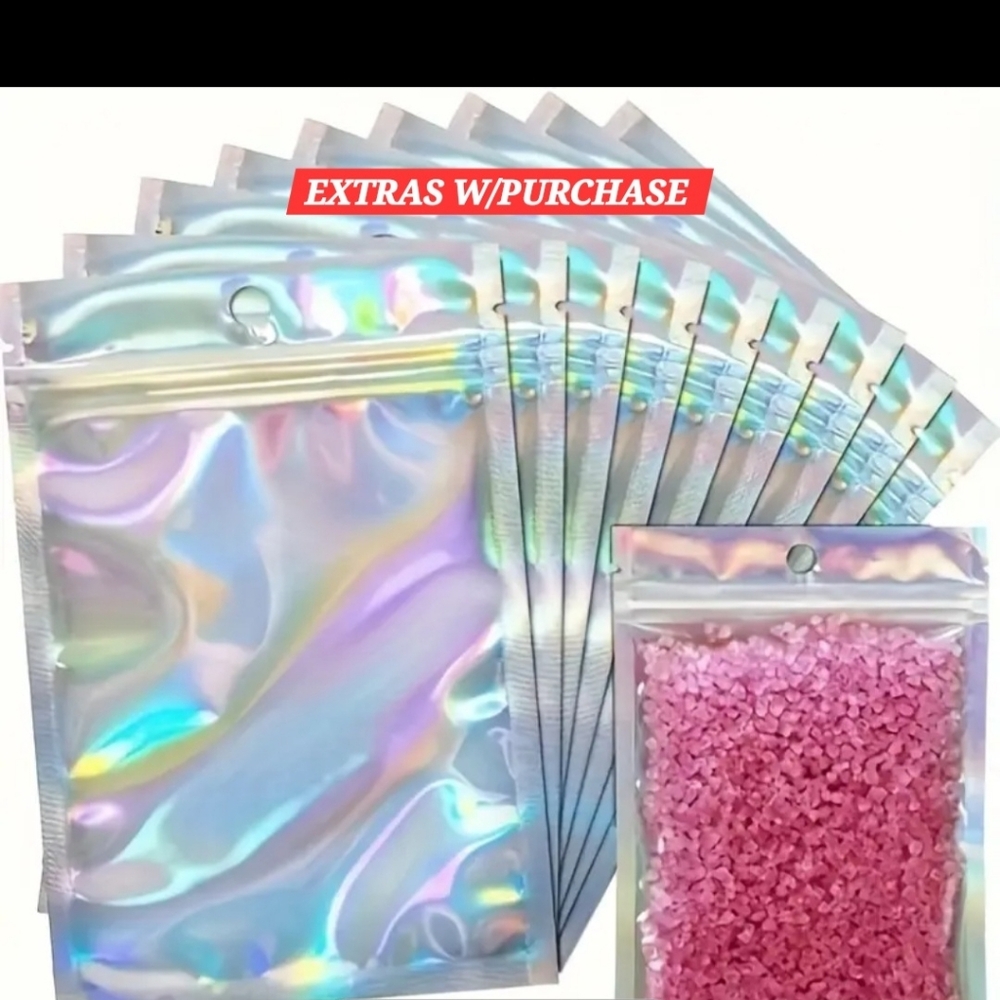 20ct. 5.5x8 Holographic Ziplock Bags